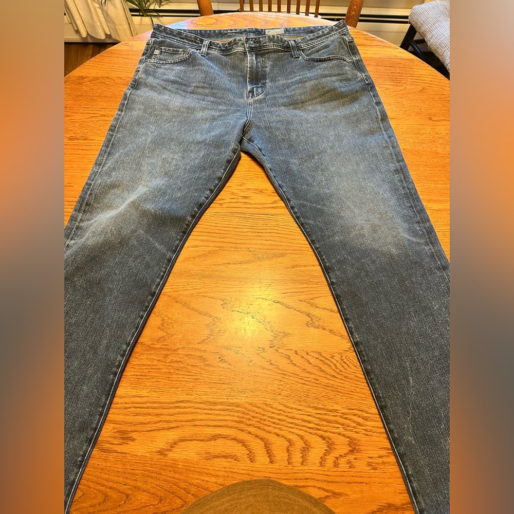 AG Adriano Goldschmied Blue The Graduate Tailored Leg Jeans Mens Size 38 x 32